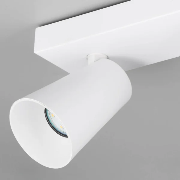 SPOT DA SOFFITTO/PARETE 4 LUCI METALLO BIANCO GU10 SILVANO