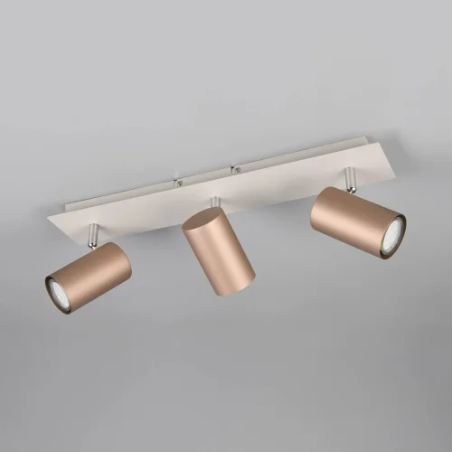 SPOT SOFFITTO/PARETE 3 LUCI IN METALLO COFFEE/GRIGIO GU10 GRAFTON