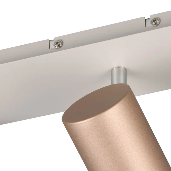 SPOT SOFFITTO/PARETE 3 LUCI IN METALLO COFFEE/GRIGIO GU10 GRAFTON