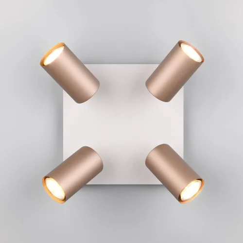 SPOT DA SOFFITTO/SETE 4 LUCI METALLO COFFEE/GRIGIO GU10 GRAFTON