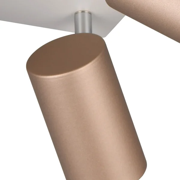 SPOT DA SOFFITTO/SETE 4 LUCI METALLO COFFEE/GRIGIO GU10 GRAFTON