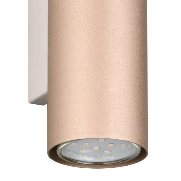 APPLIQUE DA PARETE 2 LUCI BIDIREZIONALE METALLO COFFEE/GRIGIO GU10 GRAFTON