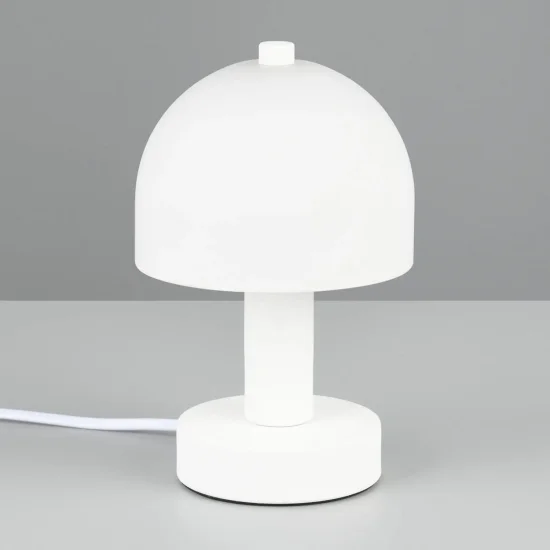 LAMPADA DA TAVOLO IN METALLO BIANCO E14 GASPAR 2