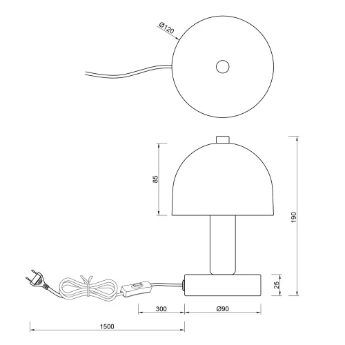 LAMPADA DA TAVOLO METALLO COFFEE E14 GASPAR LAMPADA DA TAVOLO METALLO COFFEE E14 GASPAR
