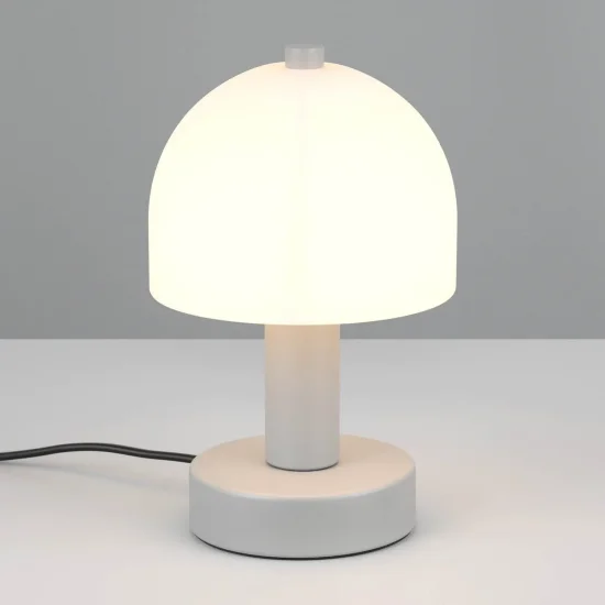 LAMPADA DA TAVOLO METALLO GRIGIO ASSOLUTO E14 GASPAR