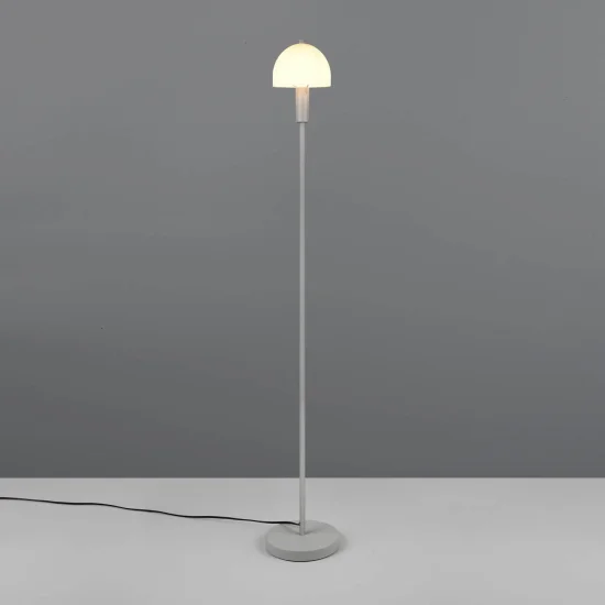 LAMPADA DA TERRA IN METALLO GRIGIO ASSOLUTO E14 GASPAR 2