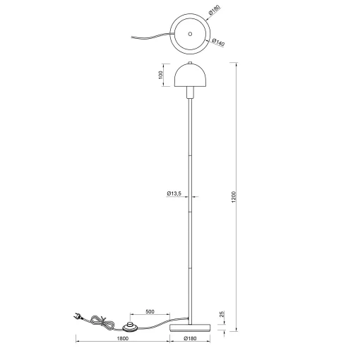 LAMPADA DA TERRA IN METALLO GRIGIO ASSOLUTO E14 GASPAR LAMPADA DA TERRA IN METALLO GRIGIO ASSOLUTO E14 GASPAR
