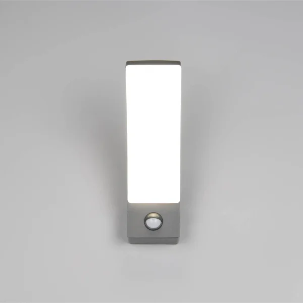 APPLIQUE DA ESTERNO 12,5W 4000K ANTRACITE IP44 CON SENSORE LIRIO APPLIQUE DA ESTERNO 12,5W 4000K ANTRACITE IP44 CON SENSORE LIRIO