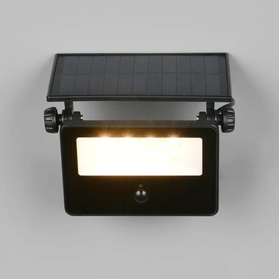 APPLIQUE DA ESTERNO SOLARE 10W 3000K-6000K CON SENSORE ORIENTABILE IP54 MUSCARI 2