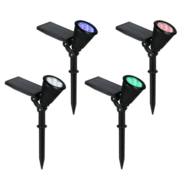 FARO DA ESTERNO SOLARE 1W SENSORE DI OSCURITÀ IP44 RGB FLAX
