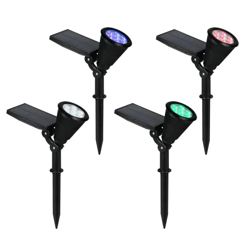 FARO DA ESTERNO SOLARE 1W SENSORE DI OSCURITÀ IP44 RGB FLAX