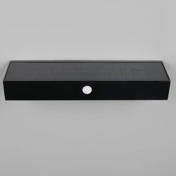 APPLIQUE ESTERNO SOLARE IBRIDO 6W 4000K SENSORE IP44 NERO SUNDEW