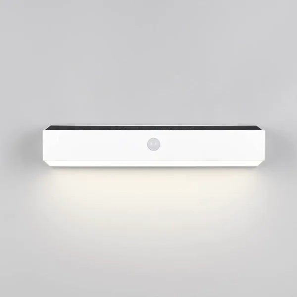 APPLIQUE ESTERNO SOLARE IBRIDO 6W 4000K SENSORE IP44 BIANCO SUNDEW