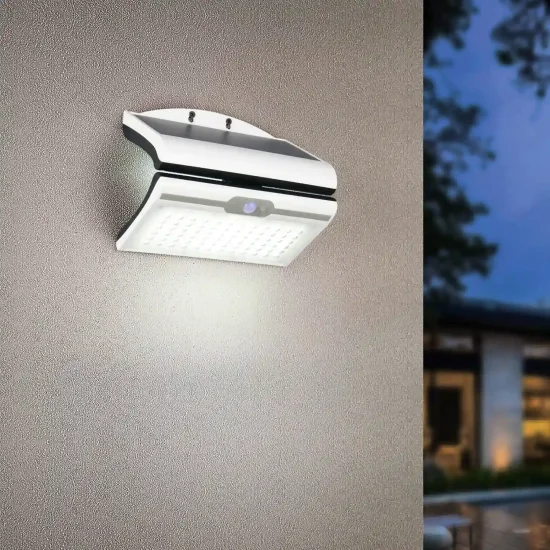 APPLIQUE SOLARE ESTERNO 5W 4000K SENSOR BASCULANTE IP44 MACADAMIA
