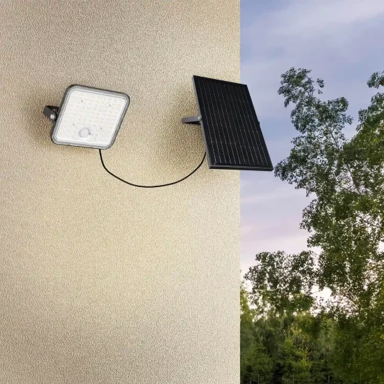 APPLIQUE ESTERNO SOLARE 18W 2600K SENSORE INCLINABILE IP65 ACORUS