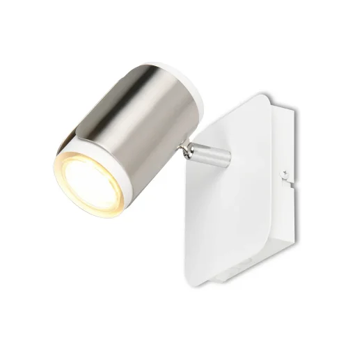 FARETTO DA PARETE/SOFFITTO GU10 METALLO NICKEL OPACO GIADA