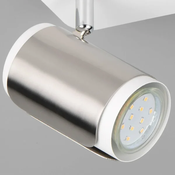 FARETTO DA PARETE/SOFFITTO GU10 METALLO NICKEL OPACO GIADA