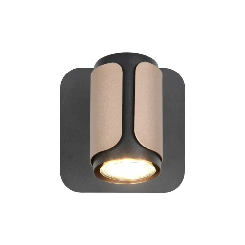 SPOT MURALE/PLAFONIER GU10 METALLO COFFEE GIADA