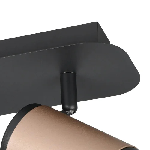 SPOT DA PARETE/SOFFITTO 2 LUCI GU10 METALLO COFFEE GIADA