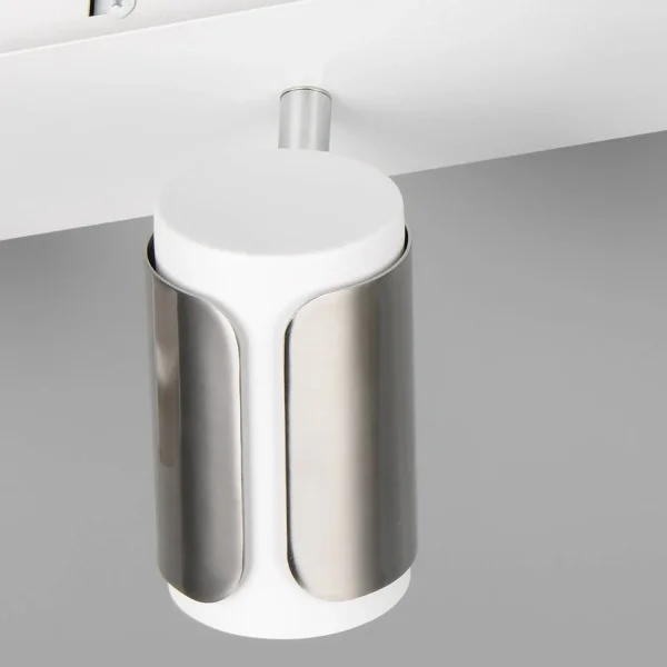 SPOT DA PARETE/SOFFITTO 4 LUCI GU10 METALLO NICKEL OPACO GIADA
