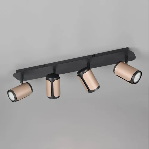 SPOT DA PARETE/SOFFITTO 4 LUCI GU10 METALLO COFFEE GIADA