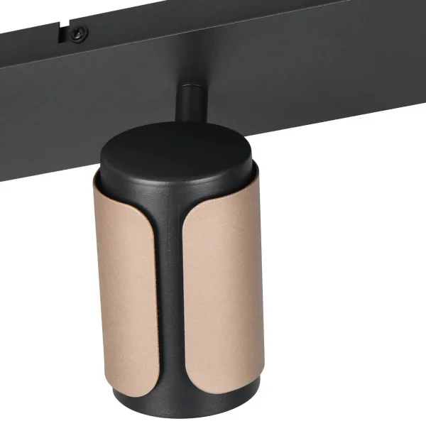 SPOT DA PARETE/SOFFITTO 4 LUCI GU10 METALLO COFFEE GIADA