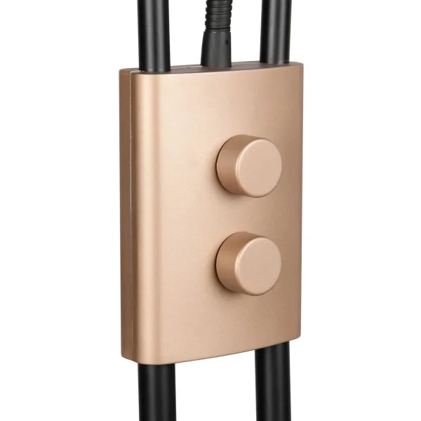 LAMPADA DA TERRA LED 18W+3,8W 3000K METALLO COFFEE CASCATA LAMPADA DA TERRA LED 18W+3,8W 3000K METALLO COFFEE CASCATA