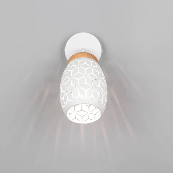 APPLIQUE DA PARETE 1 LUCE METALLO BIANCO E14 BIRKITA APPLIQUE DA PARETE 1 LUCE METALLO BIANCO E14 BIRKITA