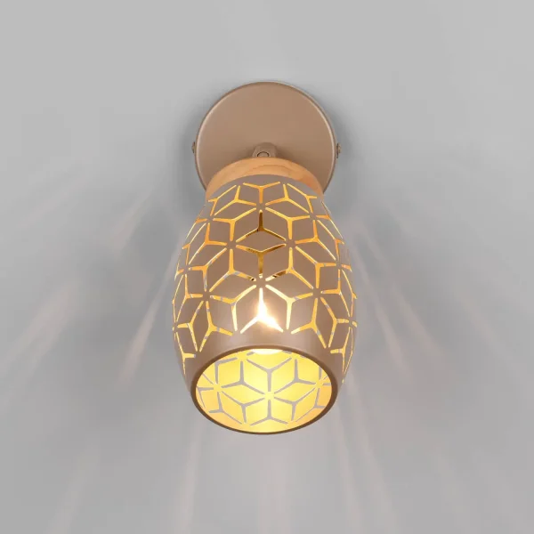 APPLIQUE DA PARETE 1 LUCE METALLO COFFEE E14 BIRKITA APPLIQUE DA PARETE 1 LUCE METALLO COFFEE E14 BIRKITA