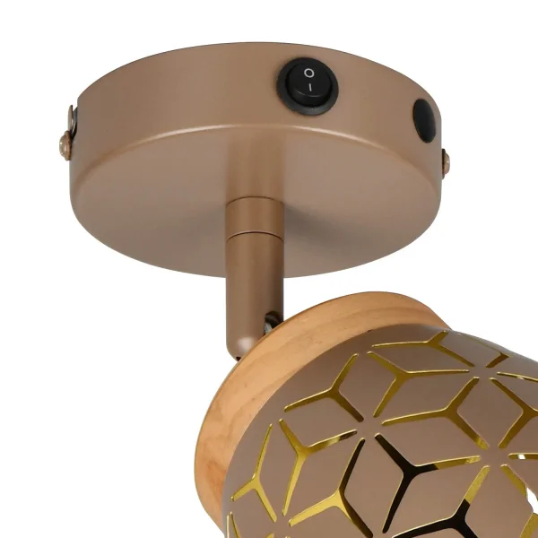 APPLIQUE DA PARETE 1 LUCE METALLO COFFEE E14 BIRKITA APPLIQUE DA PARETE 1 LUCE METALLO COFFEE E14 BIRKITA