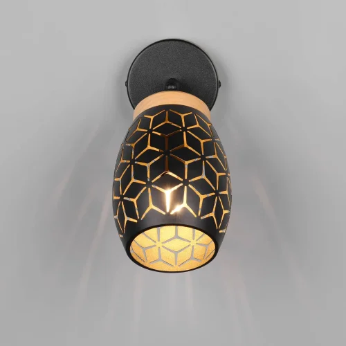 APPLIQUE DA PARETE 1 LUCE METALLO NERO E14 BIRKITA APPLIQUE DA PARETE 1 LUCE METALLO NERO E14 BIRKITA