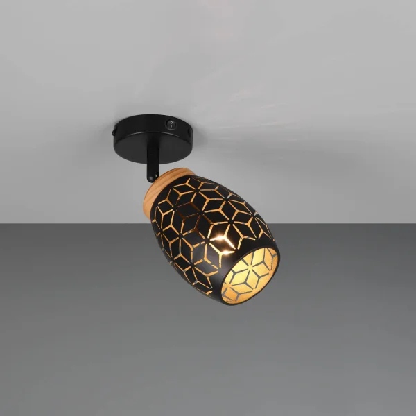 APPLIQUE DA PARETE 1 LUCE METALLO NERO E14 BIRKITA APPLIQUE DA PARETE 1 LUCE METALLO NERO E14 BIRKITA