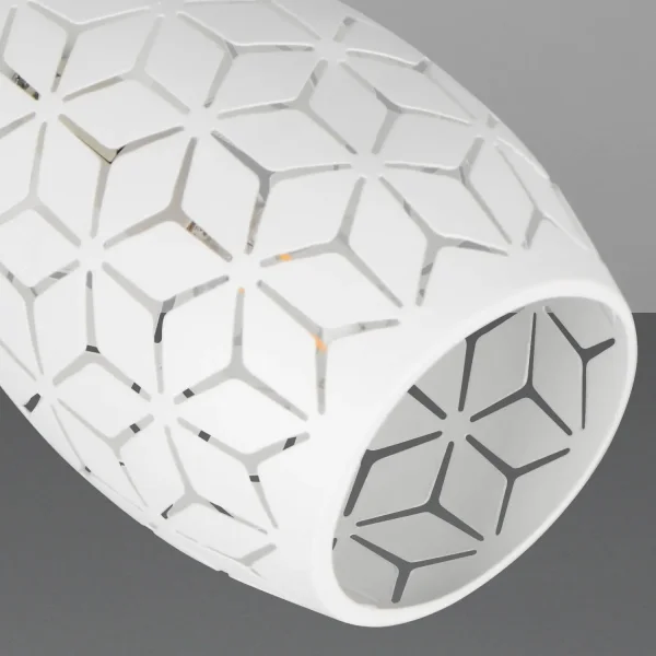 SPOT DA SOFFITTO/PARETE 2 LUCI METALLO BIANCO E14 BIRKITA