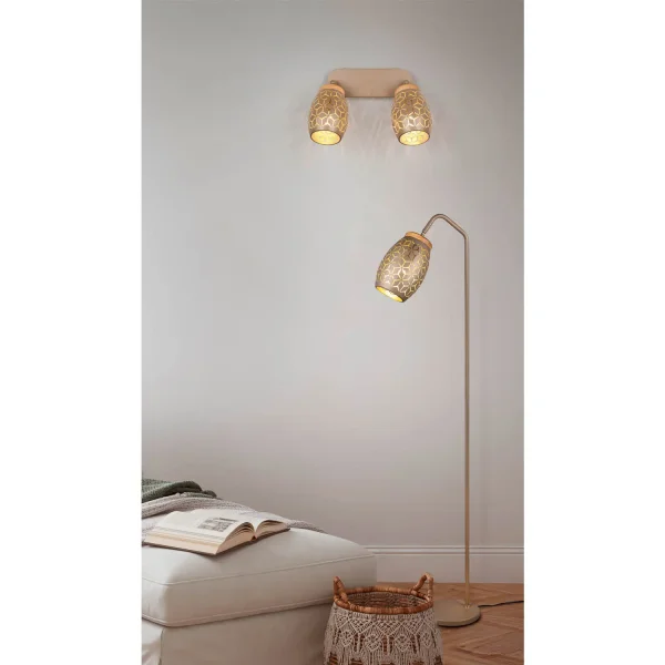 SPOT 2 LUCI SOFFITTO/PARETE METALLO COFFEE E14 BIRKITA SPOT 2 LUCI SOFFITTO/PARETE METALLO COFFEE E14 BIRKITA