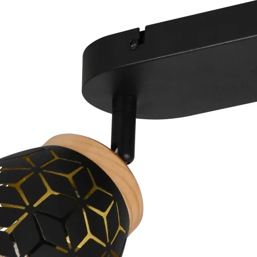 SPOT 2 LUCI SOFFITTO/PARETE METALLO NERO E14 BIRKITA