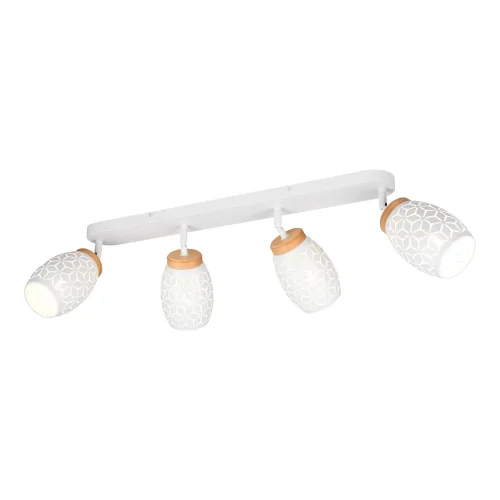 SPOT 4 LUCI DA SOFFITTO METALLO BIANCO E14 BIRKITA
