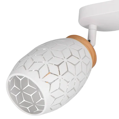 SPOT 4 LUCI DA SOFFITTO METALLO BIANCO E14 BIRKITA