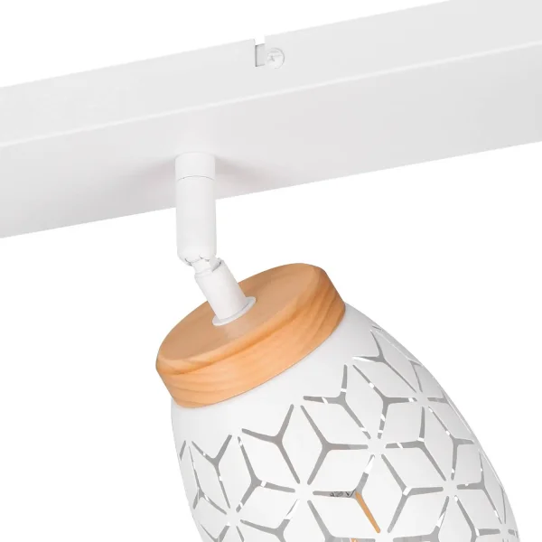 SPOT 4 LUCI DA SOFFITTO METALLO BIANCO E14 BIRKITA