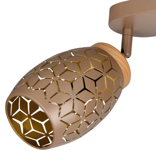 SPOT 4 LUCI DA SOFFITTO METALLO COFFEE E14 BIRKITA