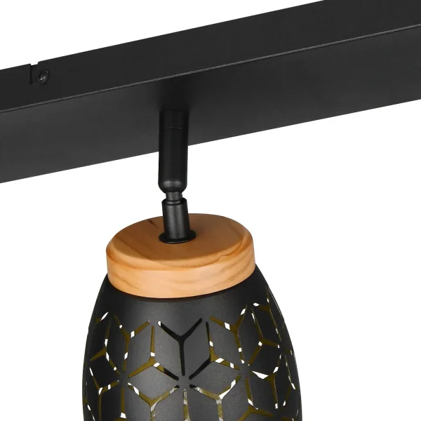 SPOT 4 LUCI DA SOFFITTO METALLO NERO E14 BIRKITA SPOT 4 LUCI DA SOFFITTO METALLO NERO E14 BIRKITA