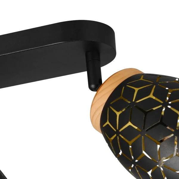 SPOT 4 LUCI DA SOFFITTO METALLO NERO E14 BIRKITA SPOT 4 LUCI DA SOFFITTO METALLO NERO E14 BIRKITA