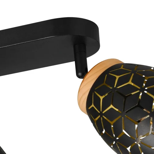 SPOT 4 LUCI DA SOFFITTO METALLO NERO E14 BIRKITA SPOT 4 LUCI DA SOFFITTO METALLO NERO E14 BIRKITA