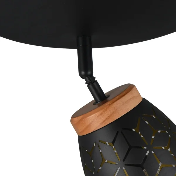 PLAFONIERA 3 LUCI METALLO NERO E14 BIRKITA PLAFONIERA 3 LUCI METALLO NERO E14 BIRKITA