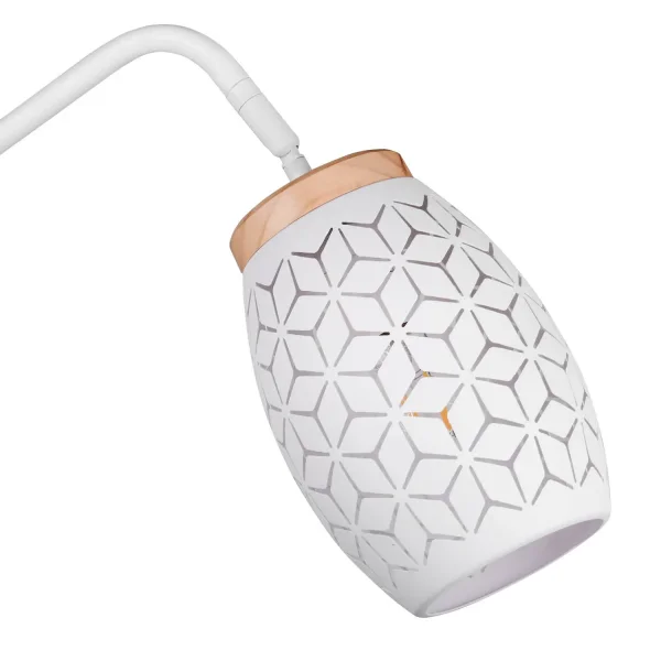 LAMPADA DA TERRA 1 LUCE METALLO BIANCO E27 BIRKITA LAMPADA DA TERRA 1 LUCE METALLO BIANCO E27 BIRKITA