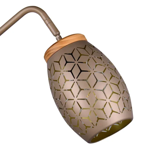 LAMPADA DA TERRA 1 LUCE METALLO COFFEE E27 BIRKITA