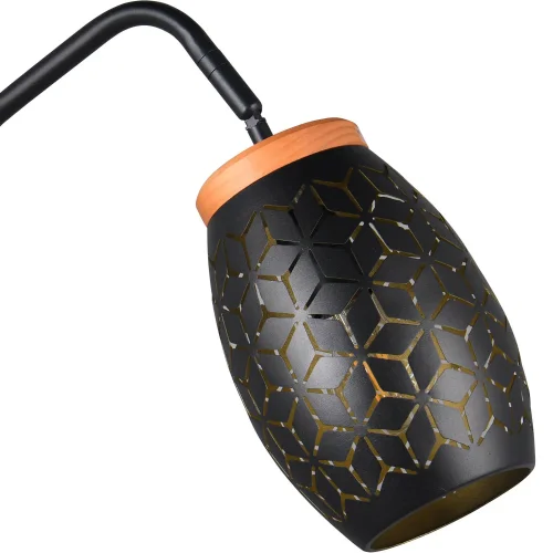 LAMPADA DA TERRA 1 LUCE METALLO NERO E27 BIRKITA LAMPADA DA TERRA 1 LUCE METALLO NERO E27 BIRKITA