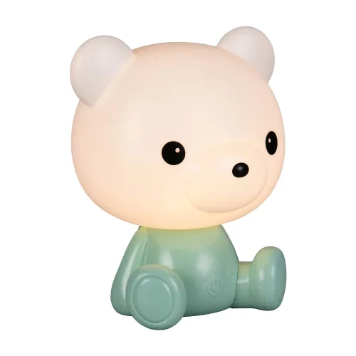 LAMPADA DA TAVOLO LED 3W 3000K RGB ORSETTO VERDE LAMPADA DA TAVOLO LED 3W 3000K RGB ORSETTO VERDE