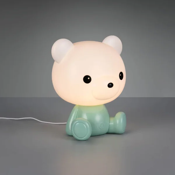 LAMPADA DA TAVOLO LED 3W 3000K RGB ORSETTO VERDE LAMPADA DA TAVOLO LED 3W 3000K RGB ORSETTO VERDE