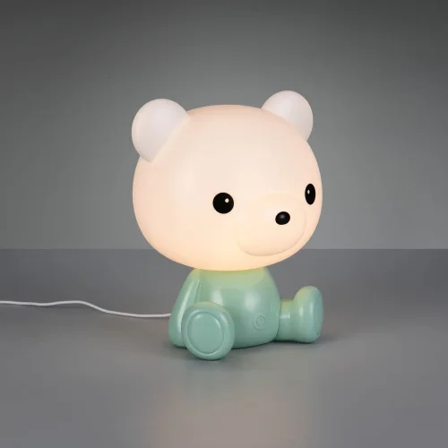 LAMPADA DA TAVOLO LED 3W 3000K RGB ORSETTO VERDE LAMPADA DA TAVOLO LED 3W 3000K RGB ORSETTO VERDE