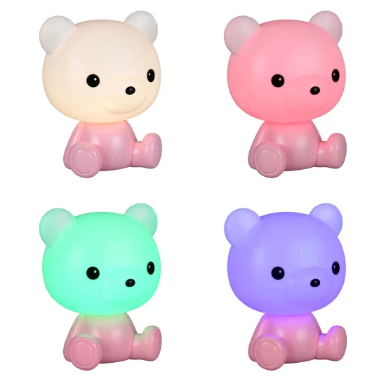 LAMPADA DA TAVOLO LED 3W 3000K RGB ORSETTO ROSA 2